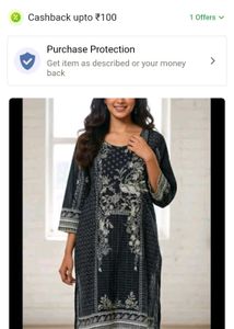 BIBA TO Stylish Black Printed Kurta for Women