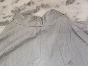 Elegant Grey Flared Skirt