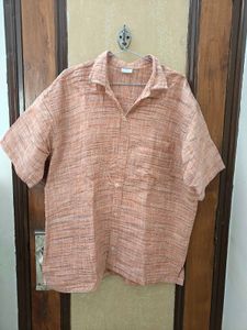 Coral  Khadi Shirt