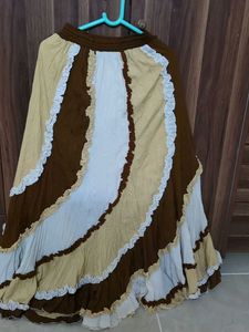 Boho Tiered Ruffle Maxi Skirt