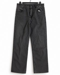 Classic Charcoal Wash Wide Leg Jeans