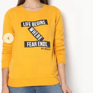 Yellow Graphic Sweatshirt