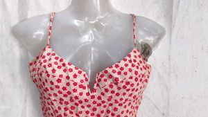 Cute Floral Print Crop Top