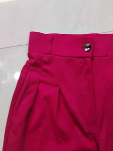 Vibrant Pink Wide-Leg Pants