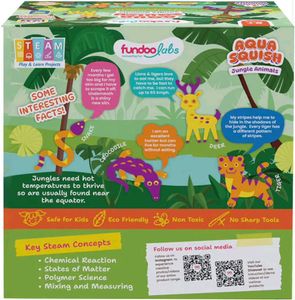 FundooLabs Aqua Squish Jungle Animals Kit | Make 2