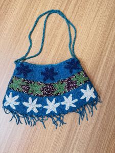 Y2k Boho Beaded Shoulder Bag
