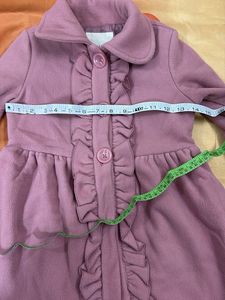 Charming onion Pink Ruffle Coat for Girls
