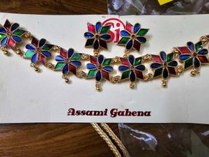 Colorful Floral Necklace and Earring Set