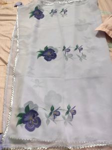 Brand New Lavender Colour Organza Duppata
