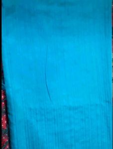 Beautiful Blue Silk matka Saree