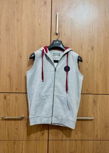 Sleeveless Zip-Up vest Hoodie