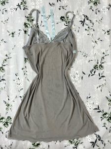 Sheer Nightgown with Lace Detail