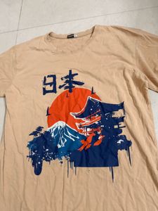 Japanese Mountain Graphic T-Shirt
