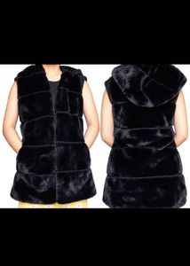 Cozy Black Faux Fur Jacket