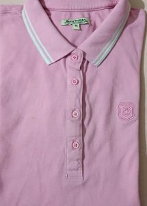 Being Human Pink Polo T-Shirt