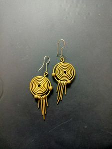 Boho Spiral Dangle Earrings