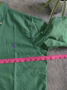 Ralph Lauren Men's Green Button-Down Shirt