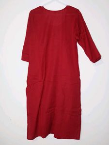 Stylish Red cotton Kurta