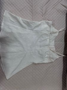 Chic White Button-Up Camisole Top