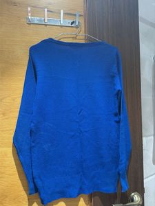 Vibrant Blue Crew Neck Sweater