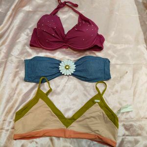3 Bikini Tops Bundle
