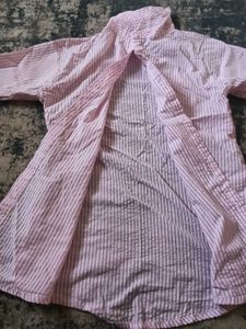 Striped Button-Up Shirt