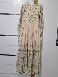Elegant Floral Anarkali Dress with Dupatta