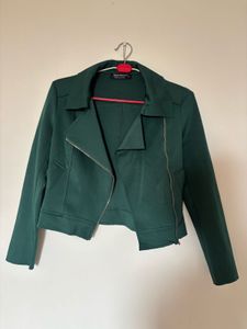 Made in Italy Green  biker Jacket