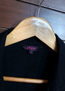 Ginger Classic Black Denim Jacket