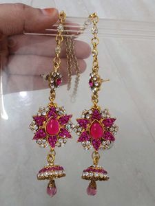 Exquisite Pink Kundan and zarkan Bridal Jewellery