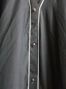 Black Ethnic Gown with White Piping