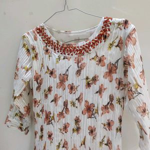 Floral Print Ruffle Dress