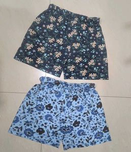 Floral Print Sleep Shorts
