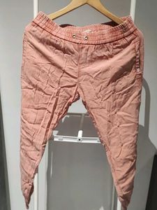 White Cardigan and Pink Pants Set