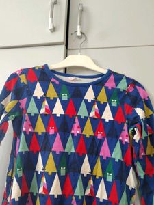 Cute Christmas Tree Print Dress