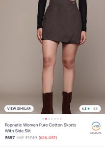 Stylish Brown Skort