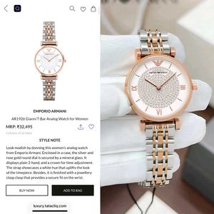 Emporio Armani Two-Tone Crystal Watch
