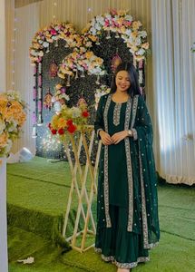 elegant green suit