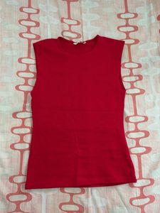 Red Sleeveless Top