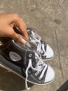 Black High-Top Sneakers