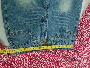Flared Blue Denim Jeans