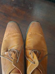 Elegant Brown Leather Lace-Up Formal Shoes