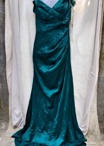 I. Elegant Teal Green Formal Evening Gown