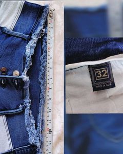 High Rise Blue Denim Skinny Jeans
