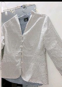Polka Dot Button-Down Top