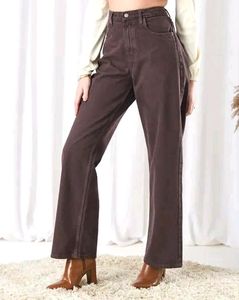 Shein Full Length Button Closure Clean Wash Jeans