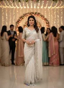 Exclusive Bollywood Style Saree 🤍💜💜🤍