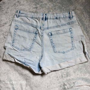 Light Wash Denim Shorts