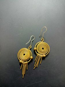Boho Spiral Dangle Earrings