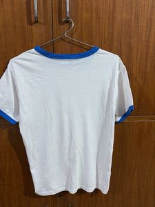 White "Authentic 1983" Ringer Tee